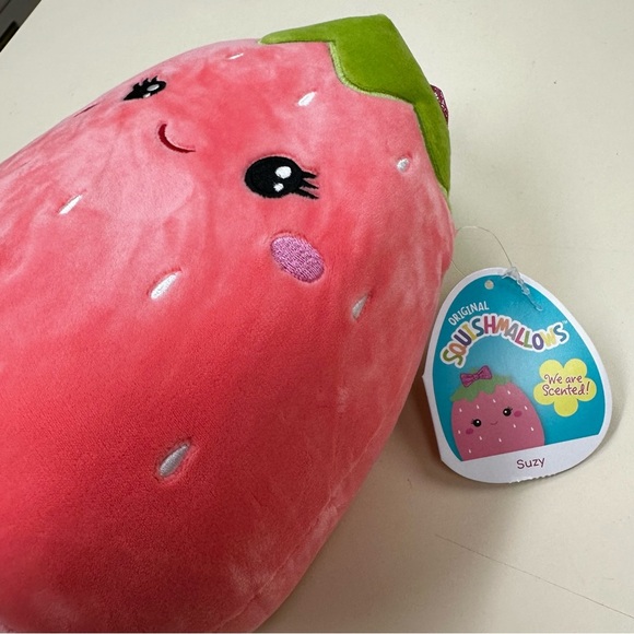 Squishmallows Suzy Scented Strawberry 8” Pink Stuffed Animal Collectible Unisex - Picture 9 of 10